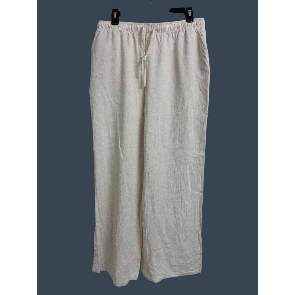 Blenca‎ XL Linen Lightweight Wide Leg Castal Grandma Pants Minimalist